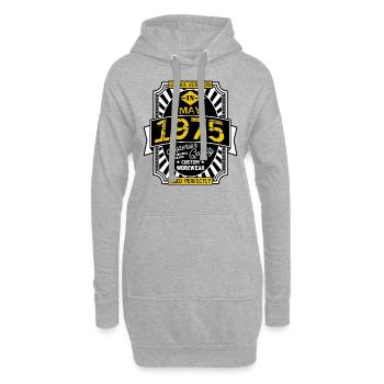 MAI 1975 - Hoodie-Kleid - Grau meliert - Vorne