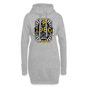 AUGUST 1980 - Hoodie-Kleid - Grau meliert - Vorne
