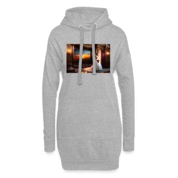 Prinzessin - Hoodie-Kleid - Grau meliert - Vorne