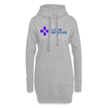 LIEBE GAMING - Hoodie-Kleid - Grau meliert - Vorne