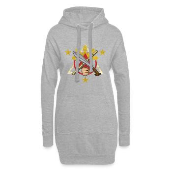 Philippines Kali Eskrima Arnis Fighter I Gift - Hoodie Dress - heather grey - Front