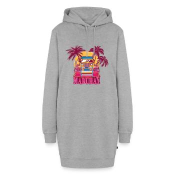 Philippinen Filipino Jeepney Mabuhay I Geschenk - Hoodie-Kleid - Grau meliert - Vorne