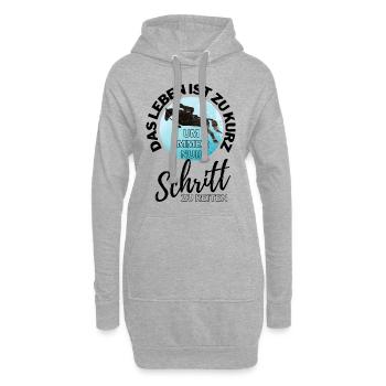 PFERD PFERDE Pferdefreund - Hoodie-Kleid - Grau meliert - Vorne
