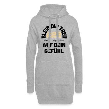 Engelszahlen 222 Nummerologie Geschenkidee - Hoodie-Kleid - Grau meliert - Vorne