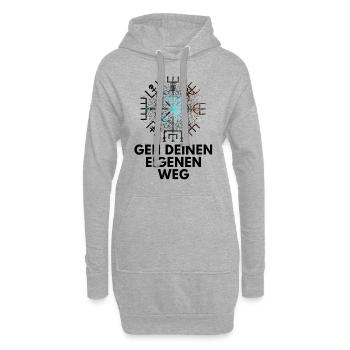 Wegweiser VEGVISIR - Hoodie-Kleid - Grau meliert - Vorne