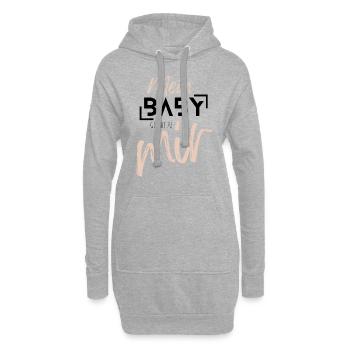MEIN BABY gehört zu mir - Hoodie-Kleid - Grau meliert - Vorne