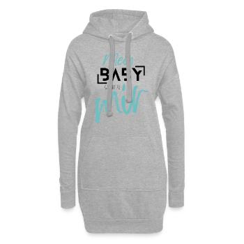 MEIN BABY gehört zu mir - Hoodie-Kleid - Grau meliert - Vorne