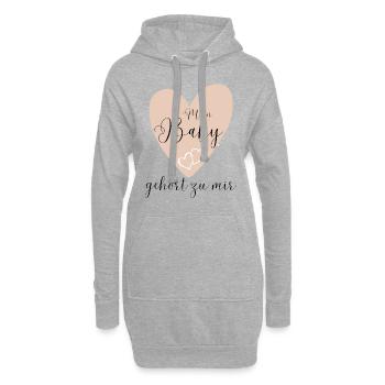 MEIN BABY gehört zu mir - Hoodie-Kleid - Grau meliert - Vorne