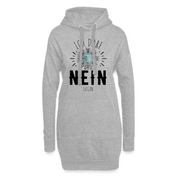 Wegweiser RUNEN Motivation - VEGVISIR - Hoodie-Kleid - Grau meliert - Vorne