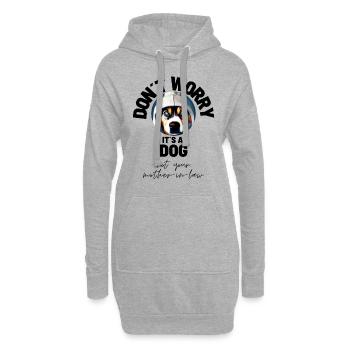 NE VOUS INQUIÉTEZ PAS... Chien Chiens Amour Chien - Sweat-shirt à capuche long Femme - gris chiné - Devant