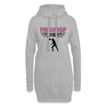 Discball Rentnerin Discballerin Rente Ruhestand - Hoodie-Kleid - Grau meliert - Vorne