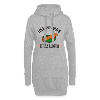 Philippinen Filipino Frühlingsrolle I Geschenk - Hoodie-Kleid - Grau meliert - Vorne