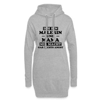 Malerin Spruch Malermeister Beruf Malerin Geschenk - Hoodie-Kleid - Grau meliert - Vorne