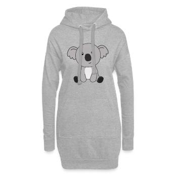 Koala mignon animaux mignons pour les enfants mignons - Sweat-shirt à capuche long Femme - gris chiné - Devant