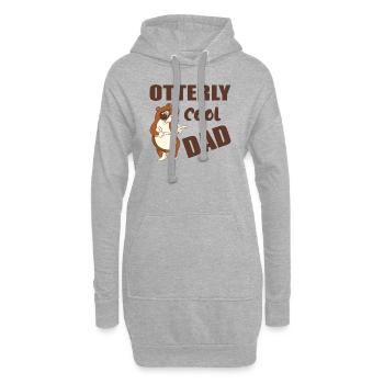 Otterly cool dad funny fathers Day gift - Hoodie-Kleid - Grau meliert - Vorne