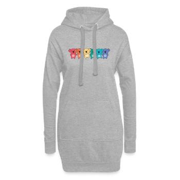 Drapeau arc-en-ciel Gay Pride LGBTQ Koala Doux Koalas - Sweat-shirt à capuche long Femme - gris chiné - Devant