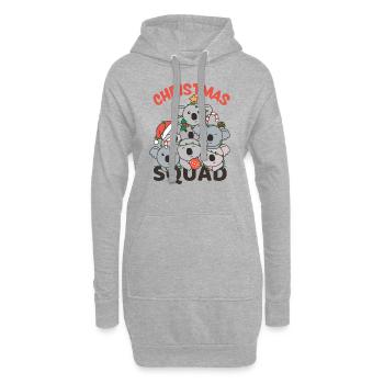 Koala Arbre de Noël Escouade de Noël Koalas - Sweat-shirt à capuche long Femme - gris chiné - Devant