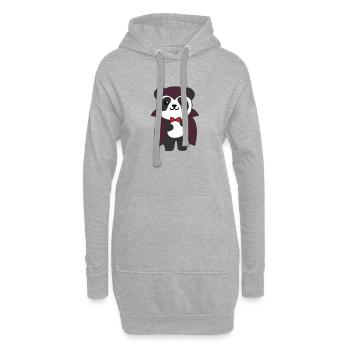 Panda Halloween Mignon Devil Enfants Vampire Costume - Sweat-shirt à capuche long Femme - gris chiné - Devant