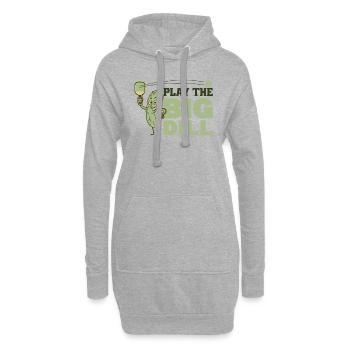 Jouer au pickleball est le gros cornichon à l’aneth Jeu de mots - Sweat-shirt à capuche long Femme - gris chiné - Devant