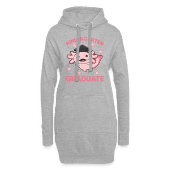 Diplôme Axolotl Diplômé de la maternelle pour enfants - Sweat-shirt à capuche long Femme - gris chiné - Devant