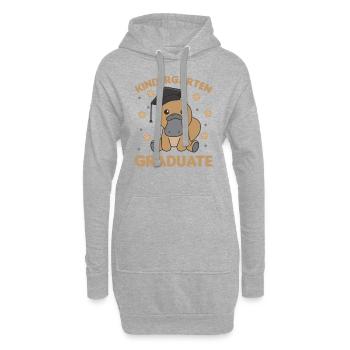 Diplômé de la maternelle pour enfants Platypus Graduation - Sweat-shirt à capuche long Femme - gris chiné - Devant