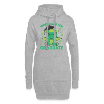 Diplômé de la maternelle pour enfants Dragon Graduation - Sweat-shirt à capuche long Femme - gris chiné - Devant