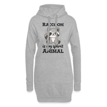 Le raton laveur est mon animal spirituel - mignon raton laveur - Sweat-shirt à capuche long Femme - gris chiné - Devant