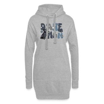 Dogue Allemand Groovy Dane Maman - Sweat-shirt à capuche long Femme - gris chiné - Devant