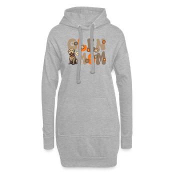 Irish Glen d’Imaal Terrier Groovy Glen Maman - Sweat-shirt à capuche long Femme - gris chiné - Devant