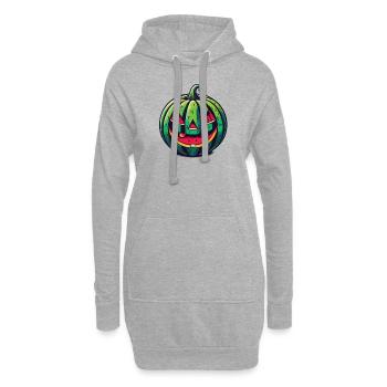 Joyeux étéentre l’été Halloween pastèque - Sweat-shirt à capuche long Femme - gris chiné - Devant