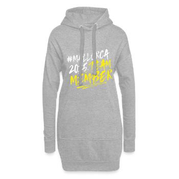 Mallorca 2025 Team - Hoodie-Kleid - Grau meliert - Vorne