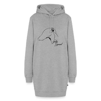 GALGO ESPANOL Greyhounds Profil Chien Wilsigns - Sweat-shirt à capuche long Femme - gris chiné - Devant