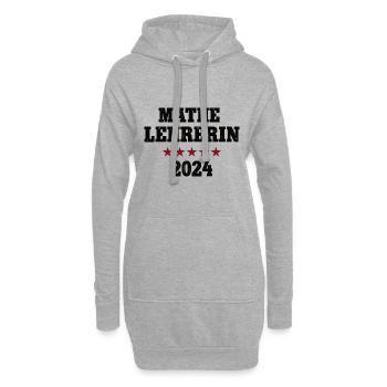 Mathelehrerin 2024 Beruf Studium Lehramt Mathe - Hoodie-Kleid - Grau meliert - Vorne