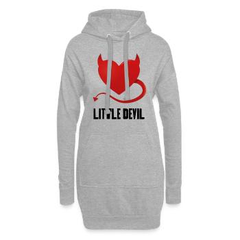 Kleiner Teufel - Hoodie-Kleid - Grau meliert - Vorne