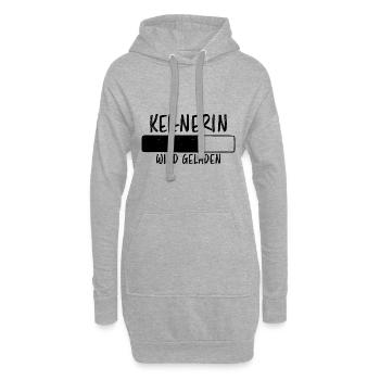 Kellnerin Spruch Kellner Beruf Kellnerin Geschenk - Hoodie-Kleid - Grau meliert - Vorne