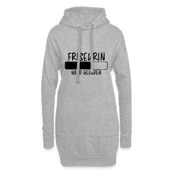 Friseurin Spruch Friseur Lustig Friseurin Geschenk - Hoodie-Kleid - Grau meliert - Vorne