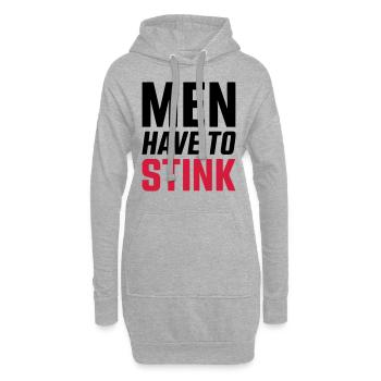 MEN HAVE TO STINK - SIMPLE - Sweat-shirt à capuche long Femme - gris chiné - Devant