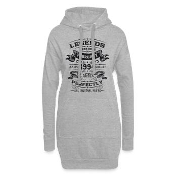 30. Geburtstag Original Februar Jahrgang 1994 - Hoodie-Kleid - Grau meliert - Vorne