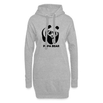 Papa Bear - Hoodie-Kleid - Grau meliert - Vorne