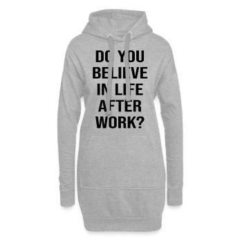 Drôle de sort Cadeau Drôle De Drôles De Sorts Drôles - Sweat-shirt à capuche long Femme - gris chiné - Devant