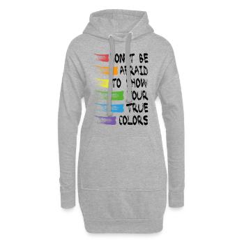 Gay LGBTQ Trans chemistry gay queer CSD gift - Hoodie Dress - heather grey - Front