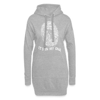 Bike it s in my DNA - Hoodie-Kleid - Grau meliert - Vorne