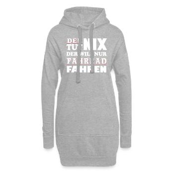 Der tut nix - Hoodie-Kleid - Grau meliert - Vorne
