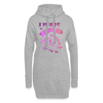 Einhorn gute Laune - Hoodie-Kleid - Grau meliert - Vorne