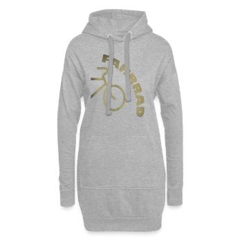 Fahrrad - Hoodie-Kleid - Grau meliert - Vorne