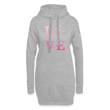 Röhnrad Rhönrad Rhoenrad - Sweat-shirt à capuche long Femme - gris chiné - Devant