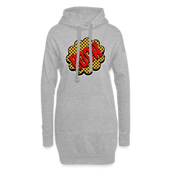 Comic Booh - Hoodie-Kleid - Grau meliert - Vorne