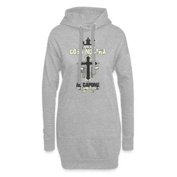Capone - Hoodie-Kleid - Grau meliert - Vorne