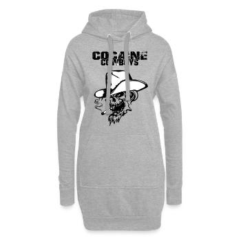 Cocaine Cowboys - Hoodie-Kleid - Grau meliert - Vorne