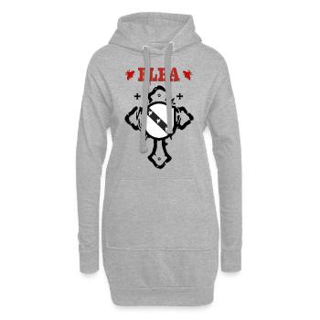 Elba - Hoodie-Kleid - Grau meliert - Vorne